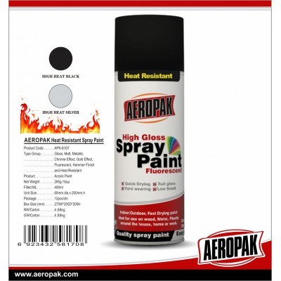 Aeropak Hot Sell High Heat Resistant Spray Paint