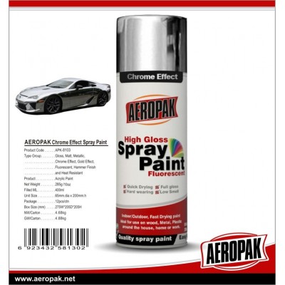 Aeropak Chrome Spray Paint for Car Painting